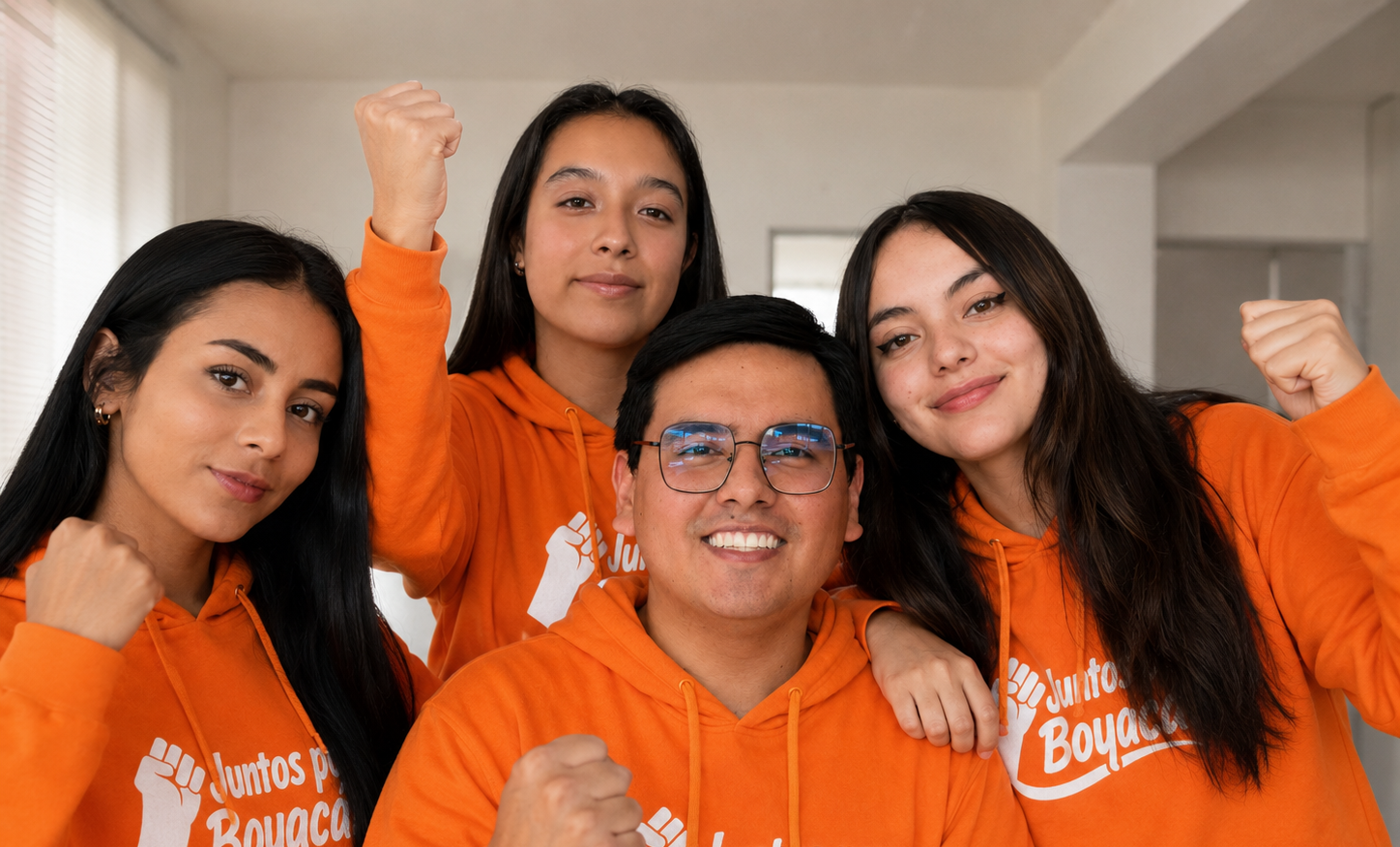 Equipo Juntos por Boyacá en territorio 1